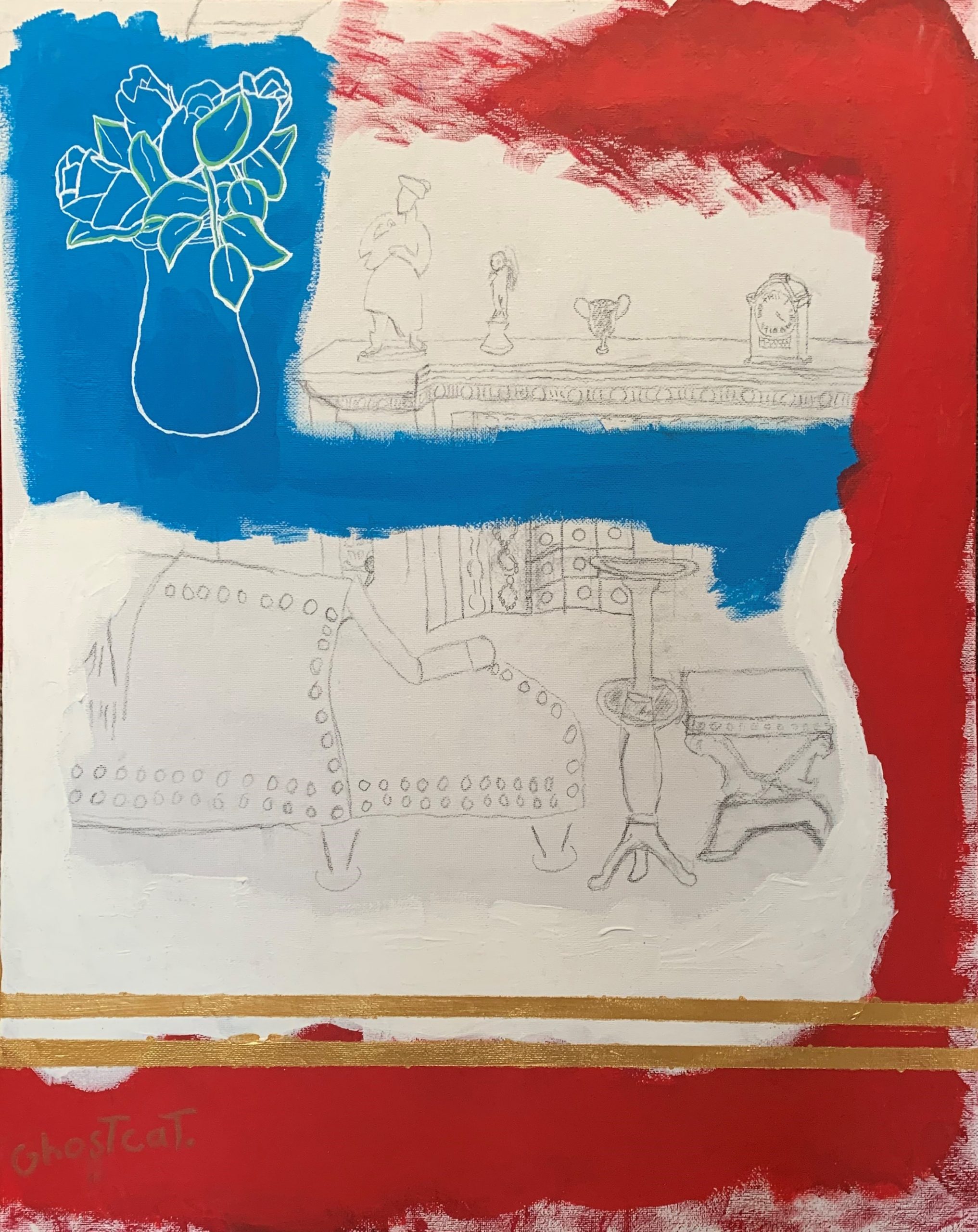 Red-and-blue-and-table